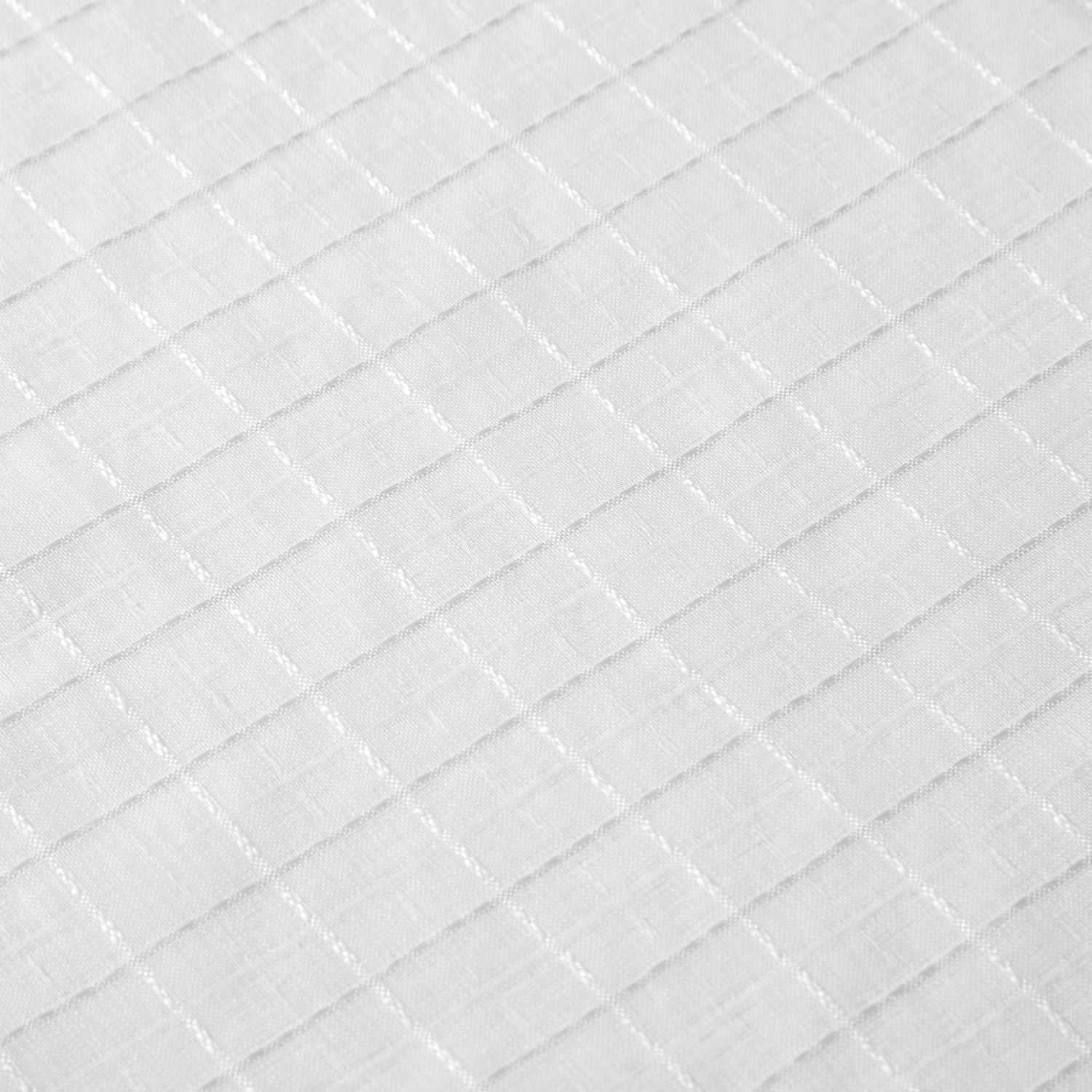 Mainstays Windowpane Sheer Window Curtains Panel Pair, Set of 2, White, 38" W x 84" L