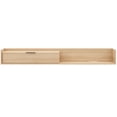 thumbnail image 3 of Nexera Slim Wall-Mounted Tv Stand Fits Tv's up to 72" with Storage Cabinet, Natural Blonde Oak, 3 of 9
