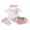 White, variant on BemeyourBBs Newborn Baby Girl Golf Outfit Infant Baby Girl Summer Clothes Short Sleeve Doll Collar Romper Golf Print Ruffle Shorts Skirt Set Bow Headband Long Socks 4Pcs Clothing