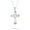 Opal, variant on Bling Jewelry Womens Silver Opal CZ Cross Pendant Necklace 18in Chain