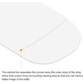 thumbnail image 4 of Car Rearview Mirror Glass with Backing Plate Heated Left Side for Audi A Quattro S, 4 of 7