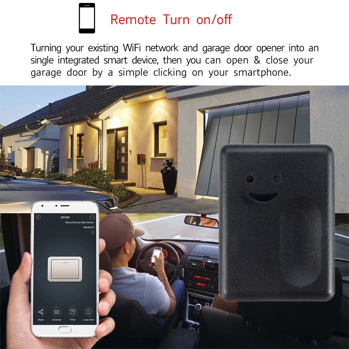 Smart App Wifi Switch Garage Door Remote Voice Control Car Garage