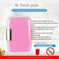 thumbnail image 4 of NICEGOU 4L Mini Car Fridge Table Top Electric Small Cooler Portable Ice Box Car GSL White, 4 of 5