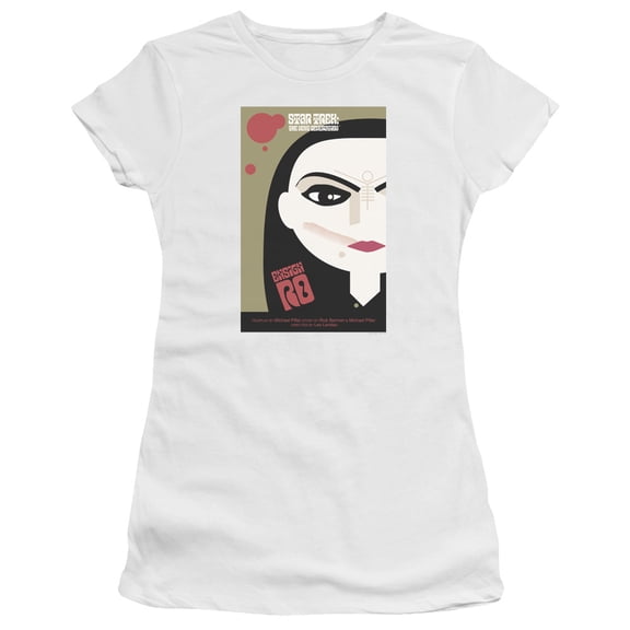 Star Trek Tng Season 5 Episode 3 Junior Women's Sheer T-Shirt White