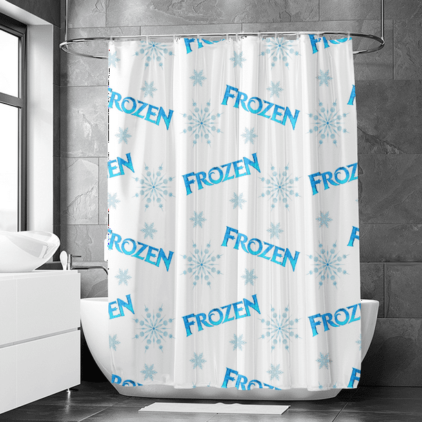 Frozen Shower Curtain, Shower Curtain Mold And Mildew Resistant Water