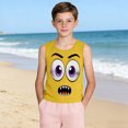 thumbnail image 4 of Niños Pequeños Camisola sin Mangas Gradiente Suave Impresión Moda Lindo Fondo para Niños 3-15 Años, 4 of 8