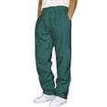 thumbnail image 2 of Ydojg Mens Hop Pants Casual Solid Color Lace Up Workout Pants With Pocket Dark Green M, 2 of 5
