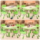 thumbnail image 5 of QinaQin Juego infantil de mesa y 4 sillas de 80 x 60 cm, ideal para aprendizaje, juegos, manualidades y actividades en casa o salón de clases, 5 of 8