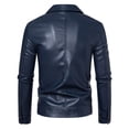 thumbnail image 2 of Men's Lightweight Business Jacket, PU Leather Coat Outerwear, Stylish Casual Wear for Daily Use, Perfect for Office and Formal Occasions, 2 of 9