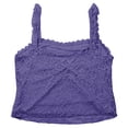 thumbnail image 7 of Elegant Lace Camisole Tank Tennis Top for Everyday Resort Wear Women's Sleeveless Bow Detail Blouse Spring Summer Dark Purple L, 7 of 7