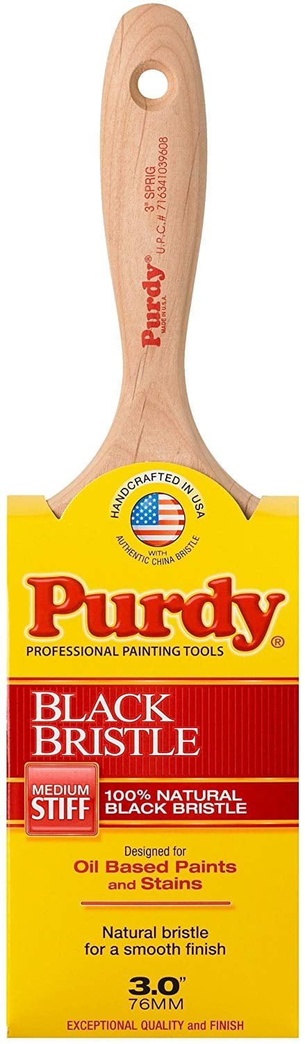 Purdy Black Bristle 1 In. Angular Trim Paint Brush 144024010, 1