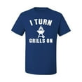 thumbnail image 2 of I Turn Grills On Pop Culture Men's Graphic T-Shirt, Royal, Large, 2 of 3