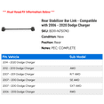 thumbnail image 2 of Rear Stabilizer Bar Link - Compatible with 2006 - 2020 Dodge Charger 2007 2008 2009 2010 2011 2012 2013 2014 2015 2016 2017 2018 2019, 2 of 2