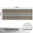thumbnail image 5 of Kitchen Rugs Sets Of 2,Boho Blue Ethnic Pattern with Star Motifs Anti Fatigue Kitchen Mat Rugs Non Slip Washable,Decorative Kitchen Floor Mats for Kitchen,Sink,Laundry,17"X47", 5 of 5