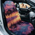 thumbnail image 2 of Uorisanigo Car Seat Towel Cover Fashion Auto Interior Automotive Sunset Palm Tree Front Seat Sweating Cover from Sweat Food Dirt Universal Fit for Vehicles,Cars,Suvs,Vans,Sedans, 2 of 8
