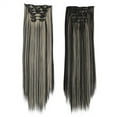 thumbnail image 2 of Fashion Hair Long Clip In Hair Extensions Full Head Straight Wig, 2 of 4
