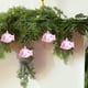 thumbnail image 5 of xihome Paquete de 4 adornos navideños de plstico para rbol, decoraciones colgantes de formas curiosas, rosa, dorado, verde, plateado y brillantes., 5 of 6