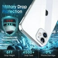 thumbnail image 5 of Crystal Clear Case for iPhone 11, [Not Yellowing] [Camera Protection] [Military Grade Drop Tested] Transparent Shockproof Protective Phone Case Soft Silicone Slim Cover, 6.1 inch, Silver, 5 of 8
