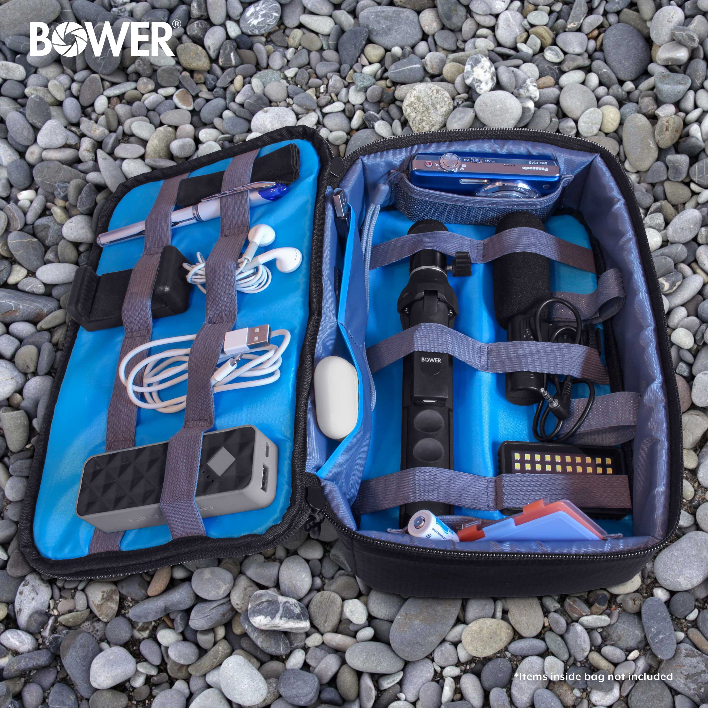 Bower Versatile Vlogger Gear Bag and Organizer, Black