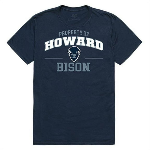 W Republic Apparel 517-171-BGT-04 Howard University Property College Tee Shirt - Navy, Extra Large