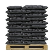 GroundSmart Black Shredded Rubber Mulch, 75 Cu Ft