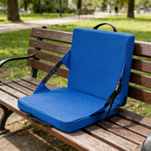 Agiferg Camping Randonnée, Coussin de Siège Pliable Portable pour l'Extérieur avec Poignée pour Stades Gradins Bateaux Pique-Niques Camping