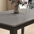 thumbnail image 2 of 6 Piece Solid Wood Upholstered Dining Room Set with Bench and Chairs, 2 of 7