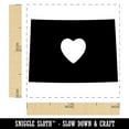 thumbnail image 2 of Colorado State with Heart Self-Inking Rubber Stamp Ink Stamper - Blue Ink - Small 1 Inch, 2 of 7
