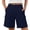 Navy -BK14, variant on Inglocry Bermuda Shorts for Women Cargo 2026 Summer Casual High Waisted Shorts Outdoor Beach Vacation Clothes with 6 Pockets Coffee XL