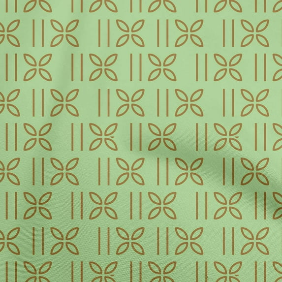 oneOone Cotton Cambric Light Green Fabric Asian Block Fabric For Sewing Printed Craft Fabric By The Yard 42 Inch Wide