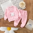thumbnail image 2 of WEIYLL Ensembles pour Garçons Tenues Enfants Pull d'Hiver Chaud Pantalons Costumes Roses 4-5 Ans, 2 of 3