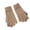 Khaki, variant on Women's Thermal Warm Winter Gloves Thick Cable Knit Sweater Gloves with Elastic Cuff for Daily Commute Cold Weather Accessories