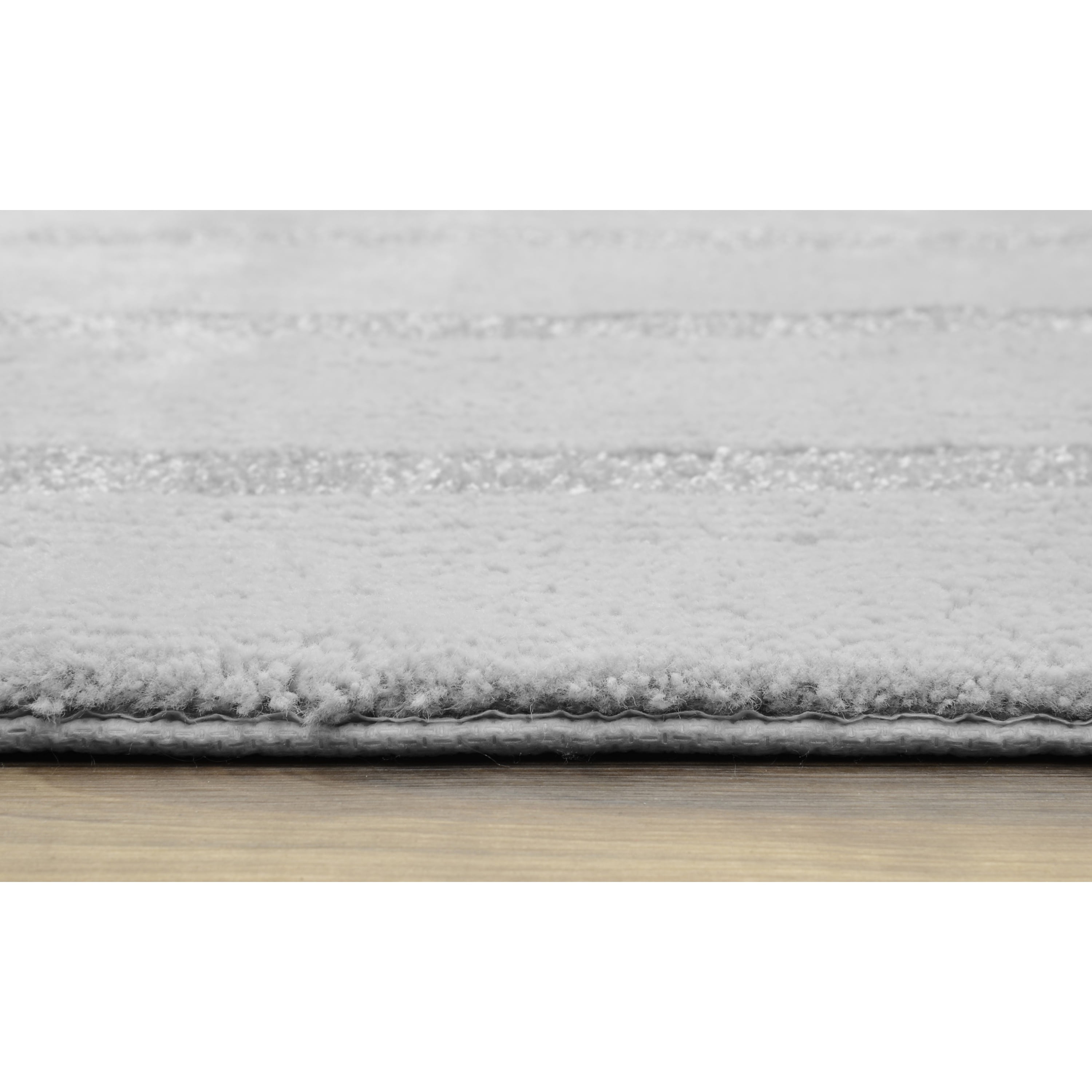 Garland Rug Essence Washable Nylon Platinum Gray Bath Rug, 30" x 50"