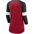 thumbnail image 3 of Women's Nike Arizona Cardinals Cardinal/Heather Black Football Pride Raglan 3/4-Sleeve T-Shirt, 3 of 3