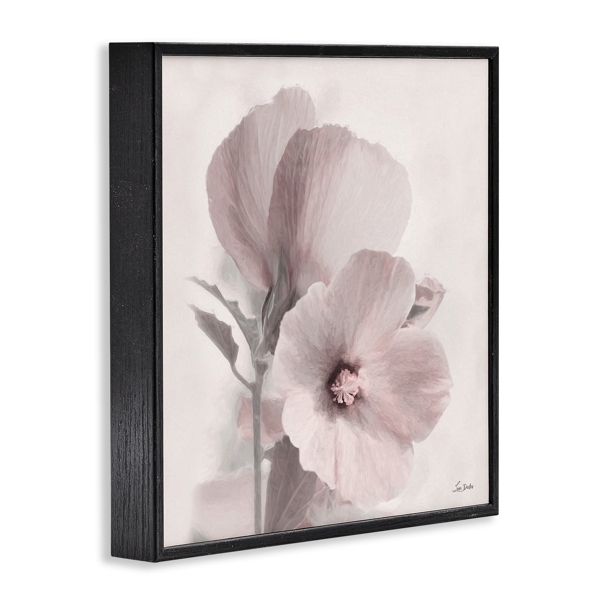 Stupell Industries Vintage Apple Blossom Botanical & Floral Painting Black Framed Art Print Wall Art, 17 x 17