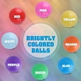 thumbnail image 2 of Ball Pit Balls 500 Count, 8 Colors Plastic Balls for Ball Pit Play Balls for Toddlers with Durable Storage Mesh Bag Bright Style, 2 of 6