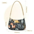 thumbnail image 3 of FORMRS Womens Shoulder Bag with Chain Strap Clutch Purse Cute Tote Handbag, Orange Dinosaur, 3 of 7