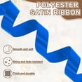 thumbnail image 4 of Satin Ribbon 1 Inch 24 Yards Solid Polyester Satin Ribbons for Gift Wrapping Wedding Party Decoration Flower Bouquet Crafts Christmas, Bright Blue, 4 of 7