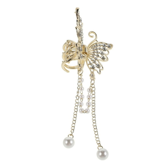 Doll Clothes Hangers Mini Clothing Rack Rhinestone Butterfly Clip