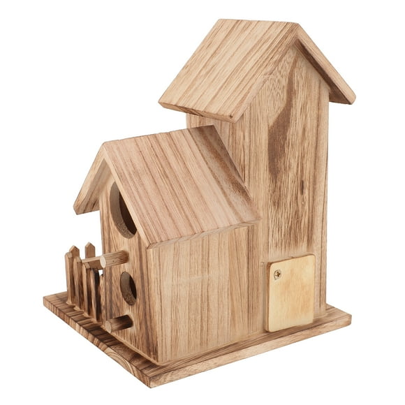 Nesting Birdhouse, Wooden Bird House Sturdy and Lasting with Roofs for Garden Courtyard Patio