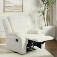 thumbnail image 6 of UIXE Manual Recliner Chair Seat of 2, Corduroy Reclining Sofa Chair with Overstuffed Armrests & Backrest for Living Room, Nursery Armchair Bedroom Reading Seat, Beige, 6 of 7