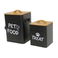 thumbnail image 3 of 2 recipientes para almacenar comida para gatos, tarros para golosinas de perros, regalo, prácticos recipientes para comida de mascotas, tarro para Negro, 3 of 9