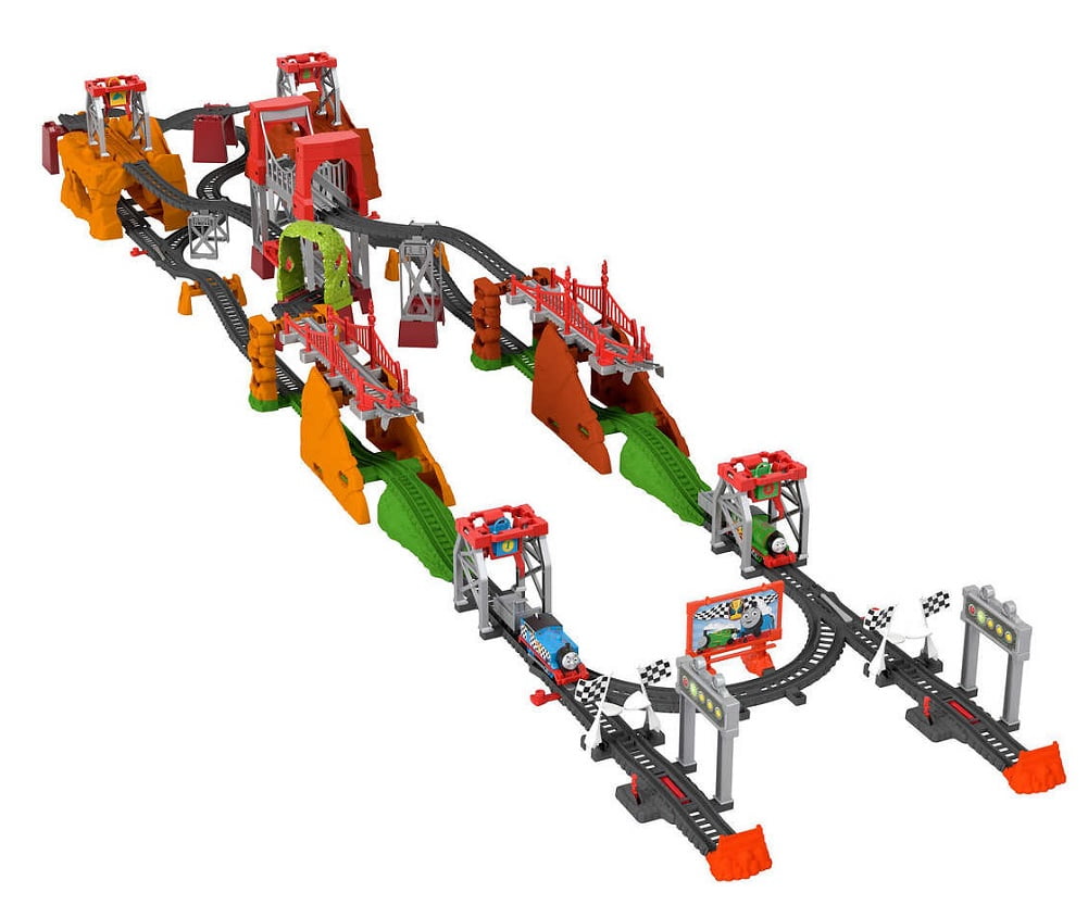 Buy Thomas the Train Motorized Thomas and Percy Cargo Race Train Set 90