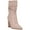 Taupe, variant on Nine West Denner Pink Taupe Pointed Toe Pull On Block Heel Mid-Calf Boots (Pink Taupe, 11)