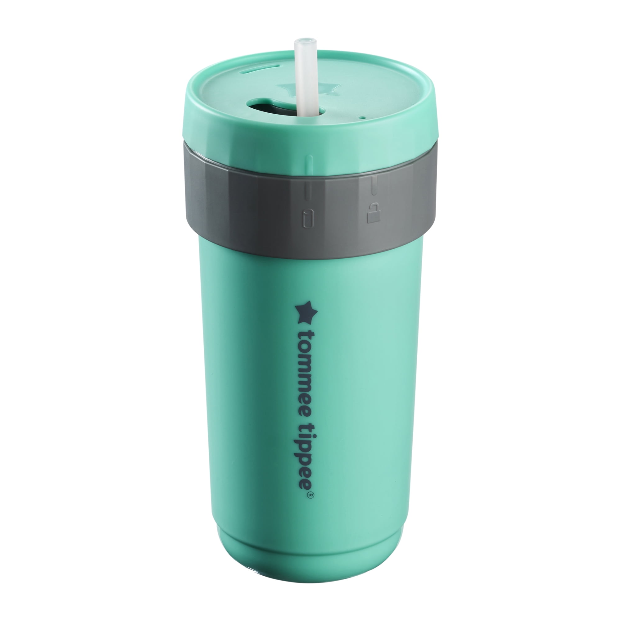 (2 pack) Tommee Tippee 3-in-1 Insulated Toddler Convertible Cup, 18m+, 10oz, Spill-Proof, Green, 1 Pack