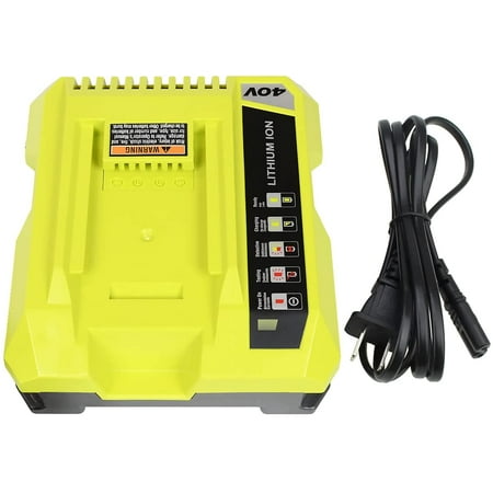

OP401 Replacement Charger Compatible with Ryobi 40V Battery Charger Compatible with Ryobi 40 Volt Lithium-ion Battery OP4015 OP4026 OP4026A OP4030 OP4040 OP4050 OP4050A OP4060 OP40261 OP40301