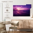 thumbnail image 5 of Elephant Stock Purple Beach Wall Art - Horizontal Canvas Wall Art - Living Room Wall Decor - Beach Canvas - Purple And Pink Decor - 12" x 8", 5 of 8