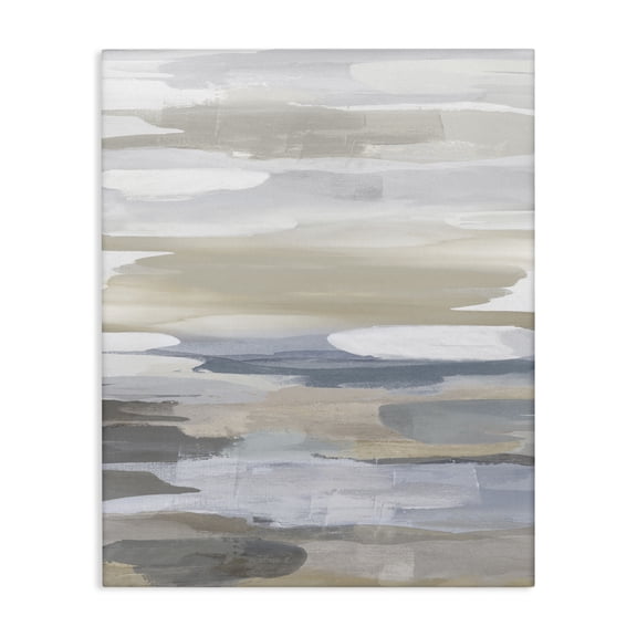 Stupell Industries Coastal Misty Horizon Abstract Canvas Art, 16 x 20, by Jackie Hanson
