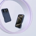 thumbnail image 6 of Allytechgroup iPhone 16 Plus Case with Sliding Camera Lens Protector, Shockproof Full Body Protective Anti-Slip Card Holder Wallet Phone Case for Apple iPhone 16 Plus, Blue, 6 of 6