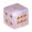 Pink, variant on KGJQ Natural Hand Carved Stone Dice, Mini Healing Faux Crystal Dice, 6-Sided Golden Dots Dice for Tabletop Board Game, Casino Game